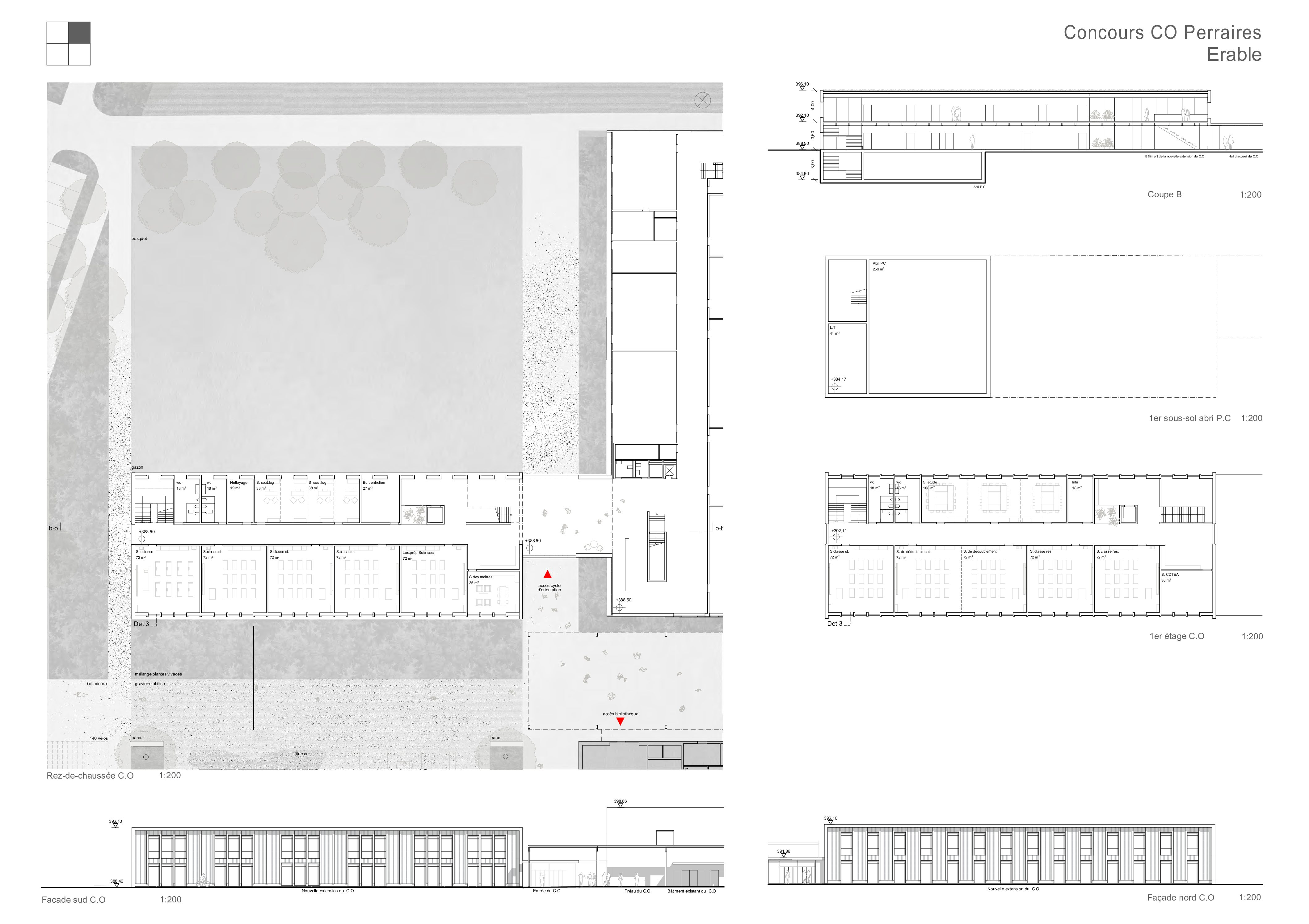 PROJEKTWETTBWERB<br />
NEUBAU PRIMARSCHULHAUS LALDEN